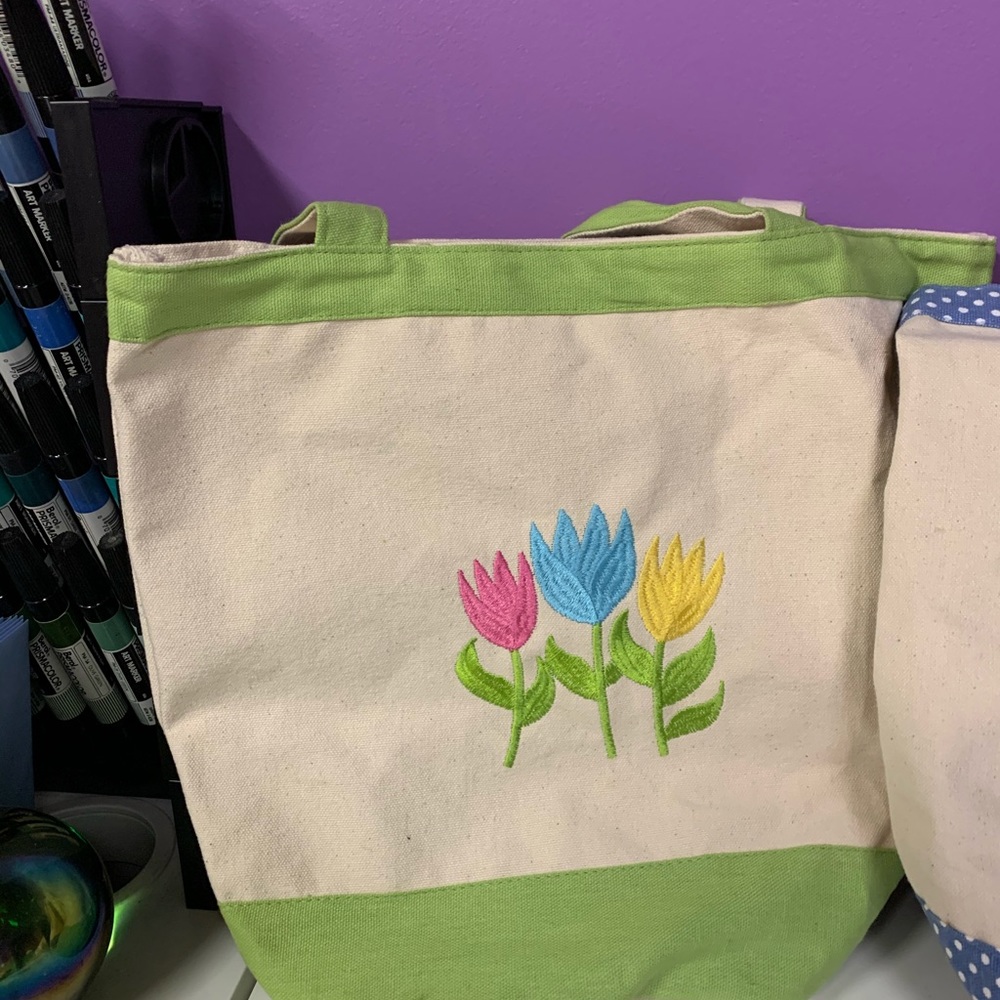 Spring time Canvas Bags - Picture 2 of 3